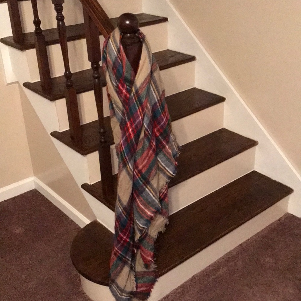 Plaid blanket scarf - Picture 2 of 2